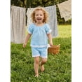 thumbnail image 6 of BemeyourBBs Toddler Baby Girl Summer Clothes Cute Infant Baby Girls Plaid Gingham Outfit Shorts Set Lace Trim Short Sleeve Shirt Tops and Pockets Shorts Toddler Girl 2 Piece Summer Outfit, 6 of 9