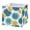 Chrysanthemum Flowers In Shades Of Blue & Yellow, variant on Fabric Storage Bins Foldable Cube For Home Organization Baskets Red Damask Pattern