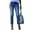 Dark Blue, variant on Trendy Stretchy Baggy Jean Ankle Denim Pants With Pockets High Waist Straight Leg Boyfriend Jeans Jeans for Women Y2K Frayed Raw Hem Ripped Distressed Jean Travel Cropped Pants Cowgirl Outfits