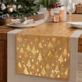 thumbnail image 7 of 2026 Christmas Home Party Decoration 28x275cm Christmas Table Runner Gold Foil Christmas Tree Print Holiday Table Runner Decorative Table Linen For Xmas Dinner Party Home Kitchen Dining, 7 of 7