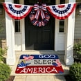 thumbnail image 4 of Cififendec 4th of July Doormat, 23.62"×15.75", Patriotic Absorbent Diatomaceous Earth Mat with God Bless America Print for Front Porch, Entryway & Holiday Decor, 4 of 5