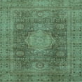 thumbnail image 1 of Ahgly Company Indoor Square Abstract Light Blue Modern Area Rugs, 5' Square, 1 of 4