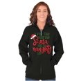 thumbnail image 3 of The Reason Santa Has A Naughty List Unisex Fleece Graphic Zip Up Hoodie Brisco Brands 3X, 3 of 5