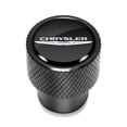 thumbnail image 2 of Chrysler Logo in Black on Black Aluminum Tire Valve Stem Caps, 2 of 5