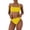 X096-Yellow, variant on Neewe Women's High Waisted Bikini Sets Two Piece Swimsuit Tummy Control Bathing Suit V Neck Swimwear 2026 Swim Suit