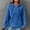 Blue, variant on Titcea Hoodies for Women Solid Color Oversized Drawstring Long Sleeve Hoodie with Pockets Loose Casual Pullover Sweatshirt