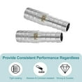 thumbnail image 4 of Uxcell 2 Pcs 5/8" a 9/16" adaptador de manguera de acero inoxidable plata, 4 of 6