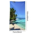 thumbnail image 3 of JeashCHAT Oversized Beach Towel , 30"x60" Ocean Hawaiian Sand Microfiber Sandproof Towel for Women Men Quick Dry Towel Beach Gifts Beach Accessories, 3 of 3