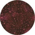 thumbnail image 1 of Ahgly Company Indoor Round Patterned Blood Red Brown Area Rugs, 3' Round, 1 of 1
