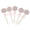 thumbnail image 3 of Tops de decoración de Torta de cumpleaños Sunnimix Cupcake Cake Topper de copo de nieve, 3 of 8