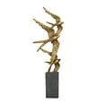 thumbnail image 6 of 8" x 21" Gold Polystone Bird Sculpture, by DecMode, 6 of 7