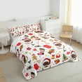 thumbnail image 3 of Homewish Kawaii Santa Claus 2pcs Bedding Comforter Set for Boys Girls,Merry Christmas Twin Comforter Sets,Xmas Gingerbread Man Breathable Bedding Set,Breathable Home Decor,Reversible, 3 of 8