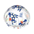 thumbnail image 1 of YFYANG Women's Double Waterproof Shower Cap, Blue Horse Graffiti Reusable Hair Cap for All Hair Styles and Head Sizes, 1 of 9