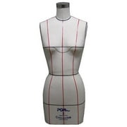 PGM 601-12 Industry Grade Missy Dress Forms with Natural Hip & Height Adjustable Base, Size 12