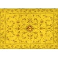 thumbnail image 1 of Ahgly Company Machine Washable Indoor Rectangle Persian Yellow Traditional Area Rugs, 7' x 10', 1 of 4