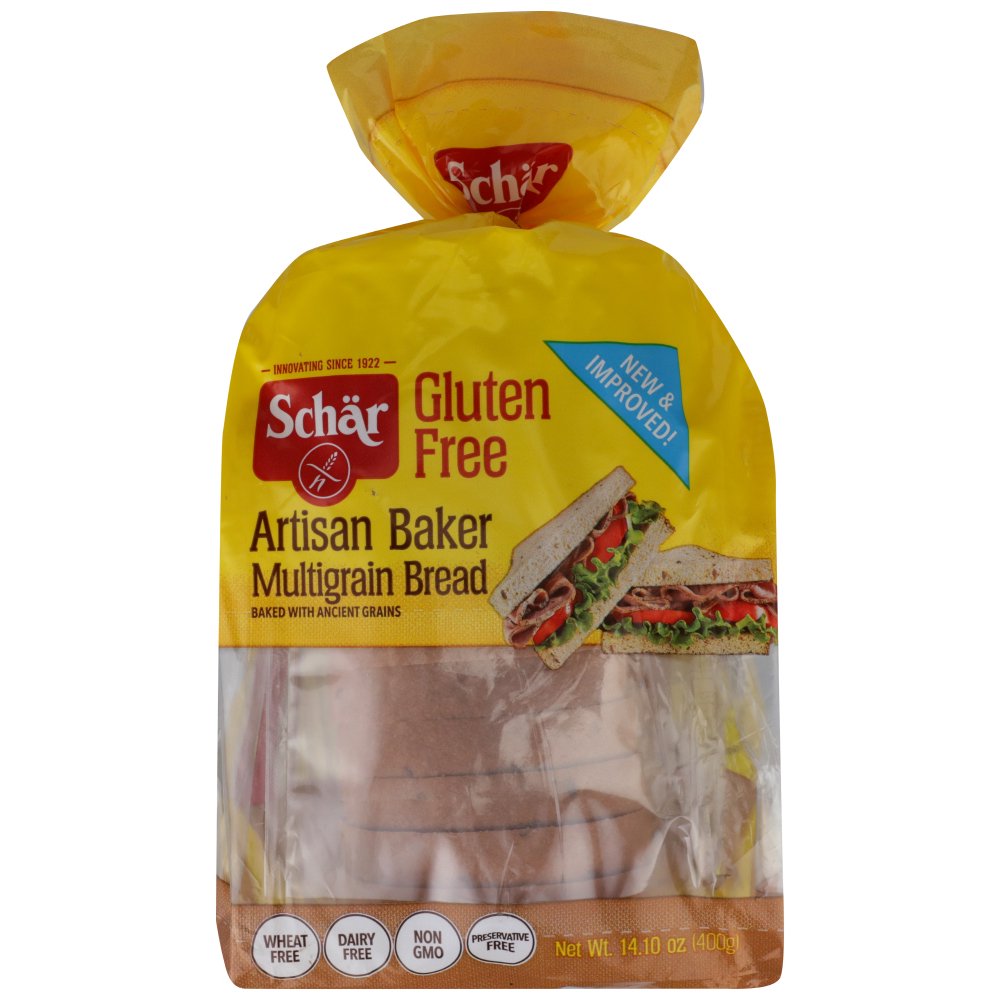 Schar Artisan Baker Bread, Multigrain, 14.1 Oz, Pack Of 6