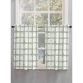 thumbnail image 5 of Sage Green Buffalo Plaid Living Room Curtains 2 Panel, Farmhouse Check Stripes Geometric Cafe Window Treatment, Farmhouse Bedroom Bathroom Kitchen Curtains Drapes 104"x54", 5 of 6