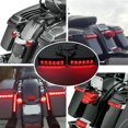 thumbnail image 3 of ALLTIMES Rear LED Saddlebag Lights for Harley Road Glide King 1996-2013, Brake Lights Driving Lights, Black Housing Red Lens, 3 of 7