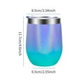 thumbnail image 2 of Tasse Thermique 12oz avec Couvercle, Tasse de Voyage, Tasse à Café Isolée, Flasque Réutilisable, Tasse à Café, Chope à Bière, Tasse à Boire en Acier Inoxydable pour la Maison, le Bureau, l'École, le Travail, le Camping, le Cyclisme, 2 of 8