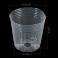 thumbnail image 2 of Uxcell 4'' Plastic Plant Nursery Pots, Flower Starting Container, Clear 40 Pack, 2 of 6