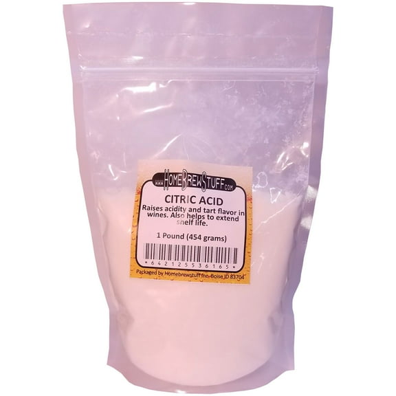 Homebrewstuff 1lb Citric Acid Increase Acidity Acid Boost Tart Flavor Homebrew Wine Cheese