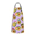 thumbnail image 2 of Fuzoiu Cartoon Avocados Print Adjustable Waterproof Apron with Pockets,Waterproof Apron for Cooking, Gardening, and Art Projects, 2 of 8
