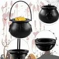 thumbnail image 5 of 24Pcs Mini Black Cauldron with Handle Halloween Mini Witch Cauldron Halloween Pot Candy Holder for Halloween,24 x Mini pot decoration,Black, 5 of 5