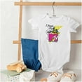 thumbnail image 4 of Retro I Want My MTV Logo Moon Man Romper Boys or Girls Infant Baby Brisco Brands NB, 4 of 6
