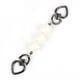 thumbnail image 1 of Accesorios de cadena de perlas Liso Blanco Imitación Perla Teléfono Teléfono Correas San Valentín Día Decoración Regalos de cumpleaños para mujeres gris seitruly AP004772-02, 1 of 7