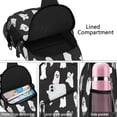 thumbnail image 4 of Sling Backpack,Black Halloween Ghosts Sling Bag with Water Bottle Holder,Waterproof Sling Bag for Men/Women with Headphone Jack for Hiking,Travel, 4 of 6