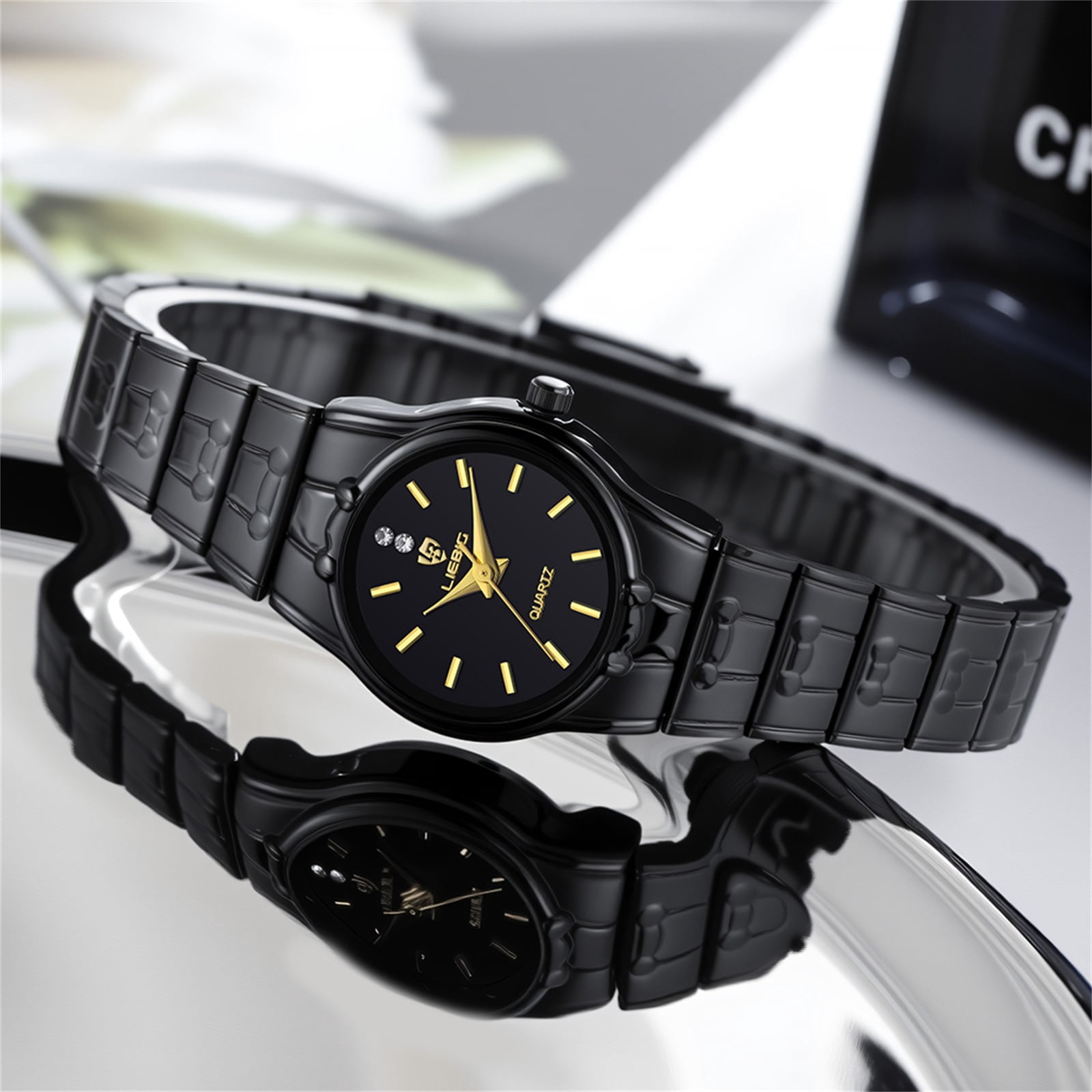 LIEBIG Gold Watches for Women Analog Quartz Business Formal Waterproof Womens Watch