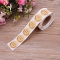thumbnail image 4 of 500pcs Natural Handmade With Love Kraft Paper Stickers Round Adhesive Labels Bak, 4 of 8