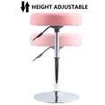 thumbnail image 4 of Taburete Shop Stool FURWOO, ajustable, rosa, corto, redondo, acolchado, 4 of 7