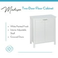 thumbnail image 5 of RiverRidge Madison 2-Door Bathroom Linen Storage Cabinet and Laundry Shelf - White, 5 of 9