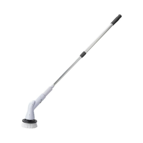 Electric Spin Scrubber with Adjustable Extension Handle, High Speed Power Cleaning Brush with Multiple Replaceable Heads for Bathroom Kitchen Tile Grout Tub and Household Deep Cleaning Tasks