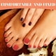 thumbnail image 3 of 1 caja de uñas postizas para pedicura, uñas postizas esmeriladas para niñas., 3 of 7