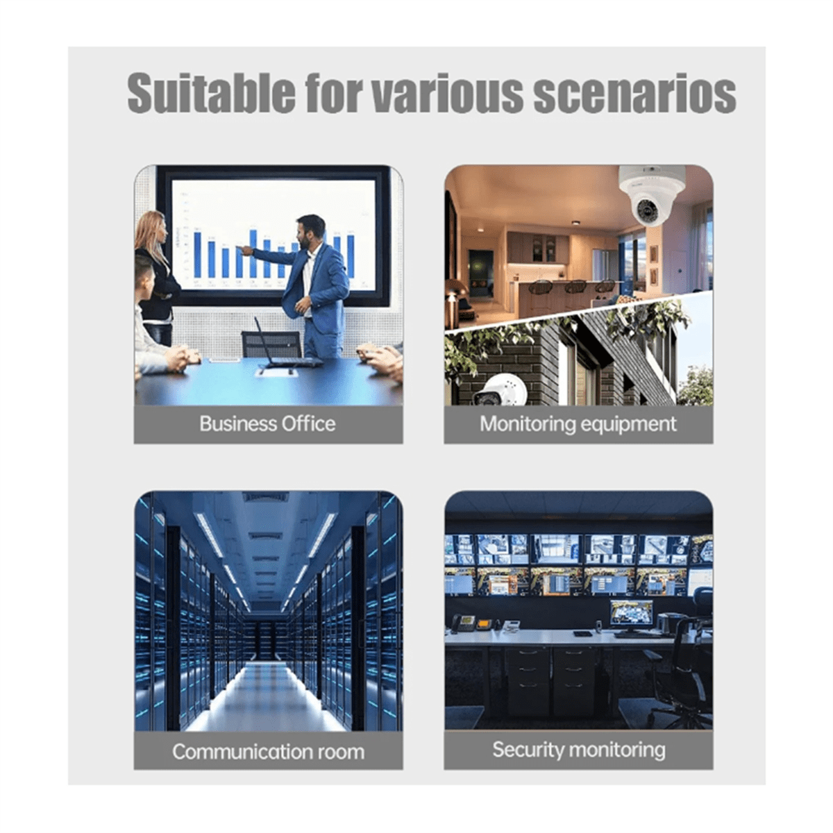Gigabit Ethernet Fiber Switch SC Singlemode 20KM 2 SC Fiber 4 RJ45 Port 100/1000M Fiber Optical Media Converter US Plug