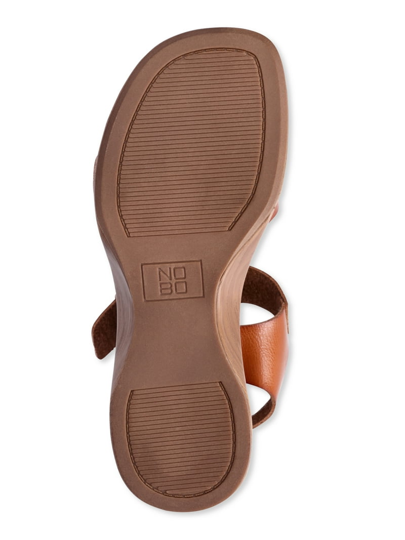 No Boundaries Women's Cushioned Memory Foam Platform Sandals with