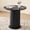 Mini Black 31.5, variant on 31.5" Round Dining Table for 2 4, Brown | Modern Small Pedestal Kitchen Table Space Saving Round Base Basin for Apartment Dining Living Room Small Spaces Family Party