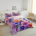thumbnail image 3 of Erosebridal Hummingbird Flower Bedding Twin Comforter Set,Spring Graden Down Comforter,Room Decorative,Reversible,Lightweight,2pcs, 3 of 7