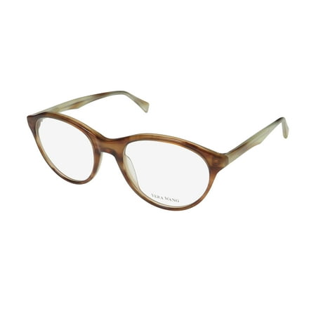NEW VERA WANG LUXE ANDIE WOMENS/LADIES OVERSIZED FULL-RIM SUEDE FRAME DEMO LENSES 49-19-140 EYEGLASSES/SPECTACLES
