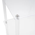 thumbnail image 5 of Sturdy Clear Acrylic Printer Stand, 3 Tiers with 4&nbsp; Wheels (1 with Brake), Perfect for Home and Office Organization, 5 of 6