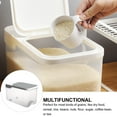 thumbnail image 2 of CIMAXIC 1pc Household 5kg Rice Bucket Plastic Rice Container (Gray),11.42"X7.01"X6.81", 2 of 5