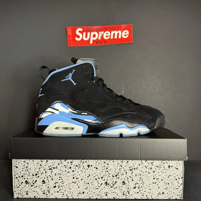 N I-K-E A i r-Jor-dan MVP Shoes Black University Blue White DZ4475-004 Men's Size 8.5