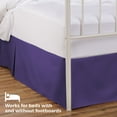 thumbnail image 4 of Tailored Bed Skirt - 14 inch Drop, Grape, Full Bedskirt with Split Corners (Available in 14 Colors) Blissford, 4 of 7