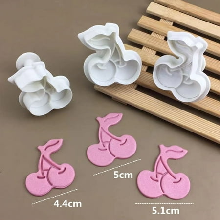 

3Pcs Plastic Reusable Biscuit Molds Kitchen Biscuit Cutters Bakery Cookie Cutters Baking Accessory