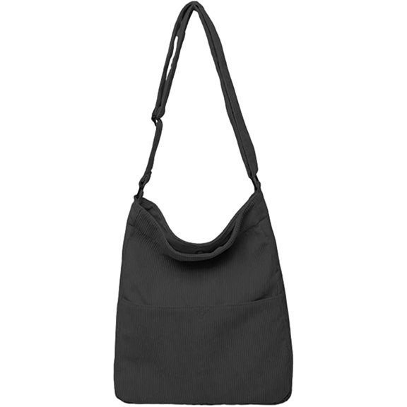 CoCopeaunt Fashion Corduroy Hobo Shoulder Bag for Women Men Teen Retro Crossbody Bag