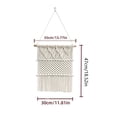 thumbnail image 5 of Osdhezcn Macrame Hanging Jewelry Organizer Wall Mounted Necklace Holder Display Boho, 5 of 11