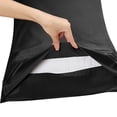 thumbnail image 3 of PiccoCasa 4 Pcs 100% Combed Cotton Soft Luxury Solid Pillow Case King Black, 3 of 8