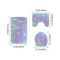thumbnail image 4 of InsCrazy Bathroom Rugs Sets 3 Piece Bathroom Super Absorbent Floor Mat Three Piece Bathroom Non-slip Mat U-shaped Floor Mat Toilet Seat Mat Bath Decor, 4 of 7